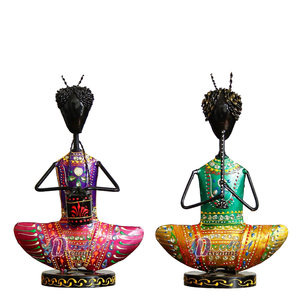 Estatua Decorativa de Metal Fundido para Hogar y Mesa, Escultura de Personas Bailando en Bronce Dorado, Figura Decorativa para Mesa - Product Image 5