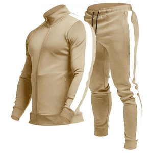 Ensemble de survêtements d'hiver confortables et décontractés en coton 100 % uni avec capuche - Product Image 1