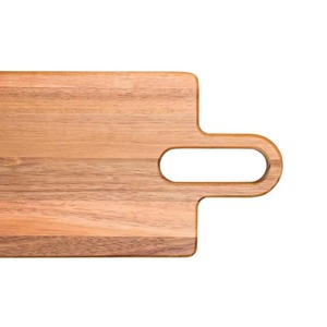 Planche à découper rectangulaire en bois de noyer premium de 1,5 cm d'épaisseur avec poignée découpée, plateau de service pour charcuterie, bloc de préparation moderne, ustensile de cuisine - Product Image 5