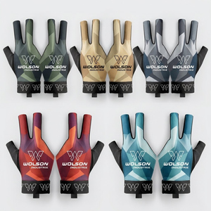 Gants de billard personnalisés avec logo, en maille respirante, à trois doigts, pour une action de queue fluide, ajustables, légers, pour l'intérieur - Product Image 6