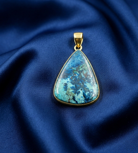 <b>Top</b> Quality Shattuckite Teardrop Pendant 925 Sterling Silver <b>Rose</b> Gold Yellow Gold Plated Handmade Gemstone Jewelry for Unisex - Product Image 3