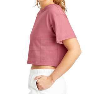 Camiseta Corta Moderna e Informal para Mujer, Corte Cuadrado, Material Suave y Estilo Urbano - Product Image 3