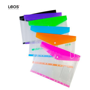 Dossier de transport horizontal PP 11 trous avec fermeture à bouton pour l'utilisation du stockage de documents de bureau à domicile - Product Image 3