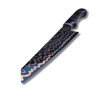 Couteau utilitaire de style vintage AQDAS INDUSTRY AI-R-999, lame en acier inoxydable, manche en aluminium, ambidextre, durable, respectueux de l'environnement
