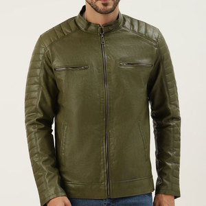 Veste en cuir pour homme, style motard, en gros, quantité importante, service OEM/ODM, imperméable, épaisse, pour homme - Product Image 1