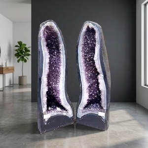 Geodas de Amatista Natural Grandes de Alta Fidelidad, Cristales en Forma Libre, Gemas Curativas, Rocas, Clústeres de Minerales Decorativos para el Hogar - Product Image 4