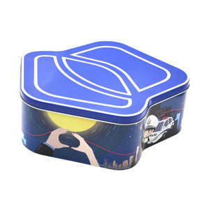 Caja de Metal Irregular Impresa Personalizada Directo de Fábrica, de Grado Alimenticio, para Galletas de Chocolate, Postres y Regalos - Product Image 2