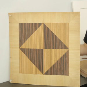 Chapa de Madera Natural Multiespecífica de Ingeniería con Diseño de Patrón Decorativo para Muebles y Paneles Interiores - Product Image 1