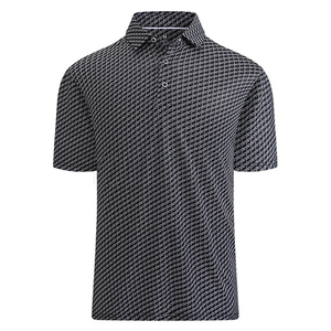 Camiseta Polo Negra de Manga Corta para Hombre, Diseño Floral y Tribal, Impresión Digital, Estilo Casual, Camisetas Polo Personalizadas a Precio Económico - Product Image 4