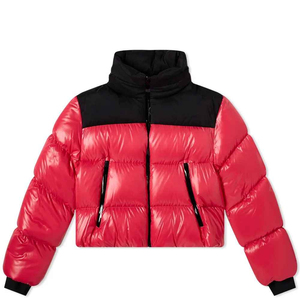 Women's <b>Flannel</b> Winter Breathable Puffer <b>Jacket</b> Thick New Trends Custom Color Women's Crop Puffer <b>Jacket</b> New Design - Product Image 1