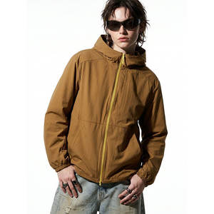 Veste technique pour homme avec fermeture éclair bidirectionnelle, protection solaire, imperméable, légère, coupe-vent avec col montant - Product Image 3