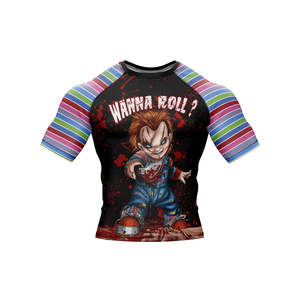 Custom Printed Rashguard Sublimation Printed Rashguard Mma Rashguard Bjj OEM Mma Rash guard for Men Short <b>Sleeve</b> Rash Guard - Product Image 4