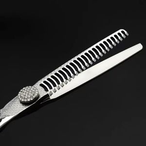 Juego de Tijeras para Cabello de Acero Inoxidable 440C, Tijeras de Entresacar con Punta Afilada para Diestros, Mango Mediano, 28 Dientes, Herramientas de Salón - Product Image 3