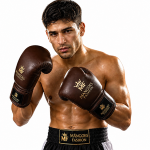 Professional Fitness Boxing <b>Gloves</b> Breathable <b>Moisture</b> Wicking Quick Drying Waterproof Lace-Up Closure PU Leather High Density - Product Image 1