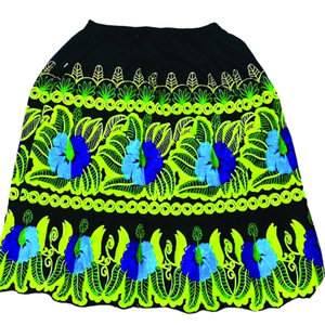 Polyester Floral Embroidered Printed <b>Skirt</b> for Women OEM Cotton Hawaiian Islander <b>Skirts</b> Guam Micronesia Design <b>Patchwork</b> <b>Skirts</b> - Product Image 5