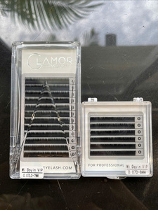 Glamoreyelash Camelia Sole Velvet Super Mink 12/6 Líneas, Extensiones de Pestañas Hechas a Mano, Veganas, Libres de Crueldad Animal, Naturales, Largas, 0.05/007 - Product Image 6