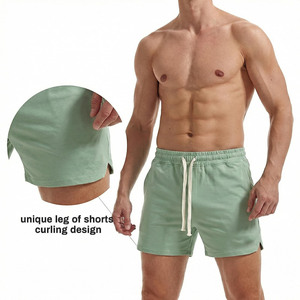 High Quality 100% Cotton Fleece Comfortable Breathable Solid Color <b>Shorts</b> For <b>Men</b> Outdoor <b>Men's</b> Beach Style Joggers <b>Shorts</b> - Product Image 5