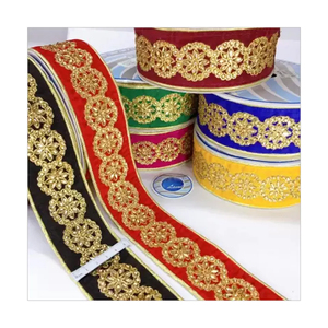 Encaje bordado al mejor precio con lentejuelas suaves y patrón floral para vestidos de novia y bolsos - Product Image 2