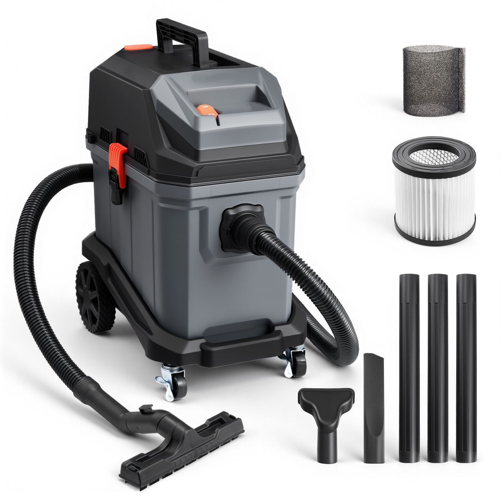 11 <strong>Gallon</strong> Commercial <strong>Shop</strong> <strong>Vac</strong> 5.5 Peak HP Wet Dry <strong>Shop</strong> Vacuum 1350W Portable One-Button Self Cleaning <strong>1</strong>.25in X 7 for Household