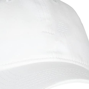 หมวกเบสบอลแบบคลาสสิก 6 แผง สีขาวล้วน ทรง Dad Hat ปีกโค้ง ระบายอากาศได้ดี ปรับขนาดได้ เหมาะสำหรับเล่นกีฬา - Product Image 6