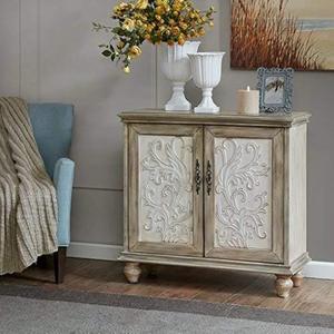 Mueble de Acento con Tallado Floral Vintage - Product Image 1