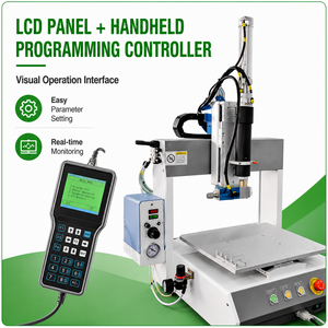 Machine de distribution de colle automatique CNC à 3 axes pour cartouches de colle de bureau avec presse à cylindre - Product Image 4