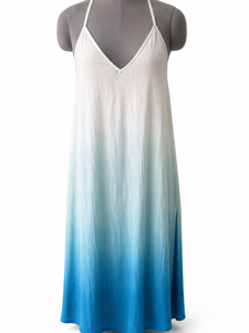 Robe pour femmes en coton 100% écologique, tissée, à imprimé floral, taille naturelle, tendance - Product Image 5