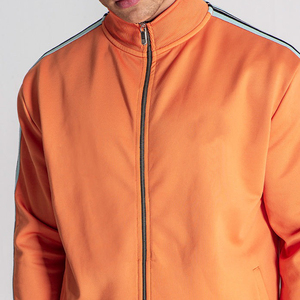 Conjunto Deportivo para Hombre, Color Naranja, con Capucha y Cierre Completo, Estilo Deportivo, Ropa de Invierno, 100% Algodón Transpirable - Product Image 4