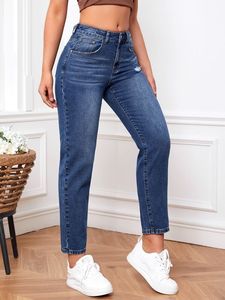 Best Selling High Waist Stretch Pencil <b>Pants</b> for Plus Size Adults Women's Casual Solid Style Thin Fit Jeans Export From BD - Product Image 3