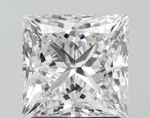 Diamant de laboratoire couleur D, clarté VVS-VS, taille princesse, CVD, certifié IGI, 5,20 carats, pour la fabrication de bijoux, bague ou ensemble de pendentif - Product Image 1