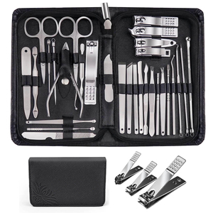 Professional Manicure <b>Pedicure</b> <b>Sets</b> Complete Nail Care Tool Kit for Salon Home Use with Stainless Steel Tools - Product Image 2