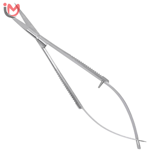 Ciseaux à ressort extra fins et courbés pour manucure russe, professionnels, en acier inoxydable, micro-pointe de précision, ciseaux à cuticules à ressort - Product Image 1