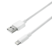 Cable USB Premium C48 para iPhone/iPad, Certificado MFi, Carga Rápida y Sincronización, con Malla de Protección de PVC, Compatible con Computadoras, en Stock