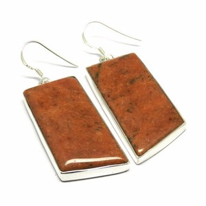 Magnifiques boucles d'oreilles manchette en argent sterling 925 Shri Ashapura Jewels, style bohème, avec pierre Mookaite, vente en gros Inde - Product Image 1