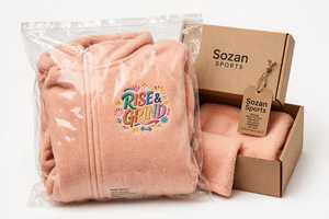 Conjunto Deportivo Unisex de Felpa Gruesa Color Durazno con Estampado Dream Big, Sudadera con Capucha y Pantalones Jogger, Estilo Casual 2 en 1 - Product Image 6