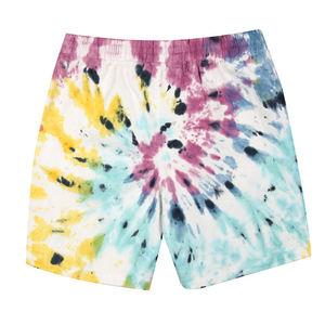 Pantalones Cortos de Moda para Hombre, Tie Dye, Poliéster/Algodón, Logotipo Personalizado, Cintura Elástica, Ropa Casual de Calle, Ropa de Verano Ecológica - Product Image 3