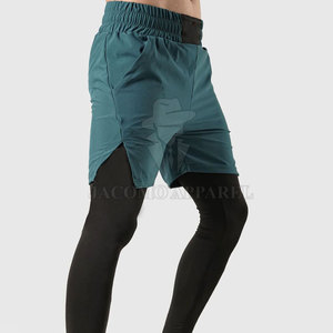 Running <b>Long</b> Length Awrah <b>Shorts</b> For <b>Men</b> With Flexible Fabric And Full Coverage For Training And Daily Activities - Product Image 3