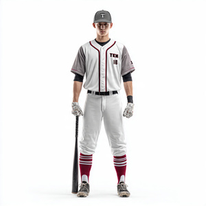 Customized Casual Baseball Uniform Short Sleeves Baseball Jersey <b>Pants</b> Set Men Button <b>Down</b> Softball Baseball Uniforms - Product Image 3