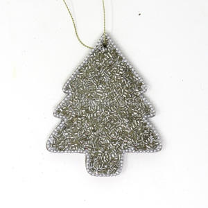 Decoraciones navideñas Cuentas de vidrio negro Colgantes de árboles de Navidad Decoraciones de lujo de la India - Product Image 3