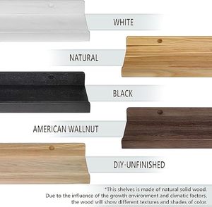 <b>Rustic</b> Bamboo <b>Floating</b> Rectangle Tabletop Storage <b>Shelf</b> for Wedding Eco-Friendly Kitchen Display - Product Image 3