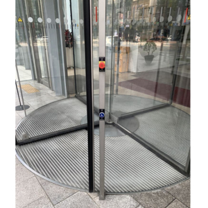 <span class=keywords><strong>Porte</strong></span> tournante automatique pour hôtels et bâtiments de luxe, système d'entrée en verre trempé imperméable avec finition haut de gamme et élégante - Product Image 6