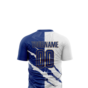 ชุดฟุตบอลคุณภาพพรีเมียมสำหรับทุกเพศ พร้อมเสื้อเจอร์ซีย์ ชุดกีฬาแบบกำหนดเอง โรงงานผลิตเสื้อฟุตบอล รับผลิตแบบ OEM ชุดยูนิฟอร์มแบบซับลิเมชั่น OEM - Product Image 4