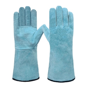 Gants de soudure en cuir de vachette pour la sécurité industrielle, résistants aux flammes, résistants à l'abrasion, durables, flexibles, pour la lutte contre les incendies - Product Image 1
