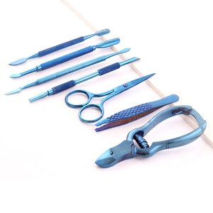 Professionnel de haute qualité en acier inoxydable pédicure manucure outils cuticule pince ciseaux poussoir sourcil pince à épiler Logo personnalisé ongles - Product Image 1