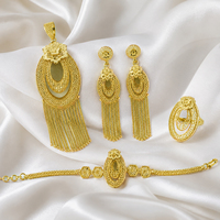Ensemble de 5 pendentifs de mariée traditionnels éthiopiens, érythréens, africains, turcs, de Dubaï, plaqués or 14K, 18K, 24K, motif floral tendance, vente en gros