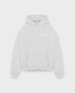 Sudaderas con Capucha Lisas de Gran Tamaño con Hombros Caídos y Logotipo Personalizado al por Mayor para Hombre, Estilo Boxy Y2K Unisex, 100% Algodón - Product Image 4