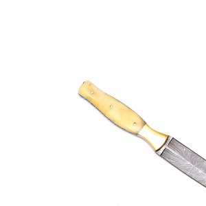 Cuchillo Plegable Táctico con Mango de Madera, Hoja de Acero de Damasco, para Caza, Camping y Actividades al Aire Libre, Producto Más Vendido - Product Image 3