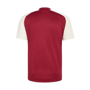 Camiseta de Fútbol para Hombre, Roja y Blanca, con Bloques de Color, Manga Corta, Cuello Camisero, Transpirable, de Poliéster, Corte Regular, para Todas las Temporadas - Product Image 4