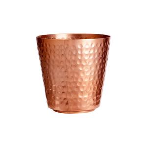 Pot de fleurs classique en cuivre pur martelé à la main pour décoration intérieure et extérieure, jardin, finition moderne, pot à fleurs en métal, meilleur prix - Product Image 1