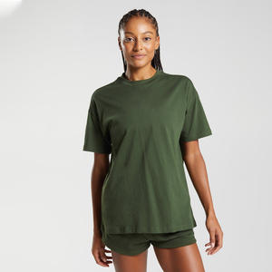T-shirt oversize pour femme été 2026, coupe ample à manches courtes avec décoration de patchs frais, idéal pour le printemps/été, convient aux couples - Product Image 1